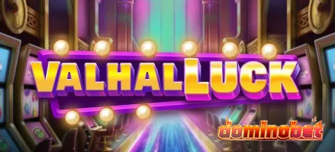 Tampilan visual aula mitologi dalam permainan slot ValhalLuck